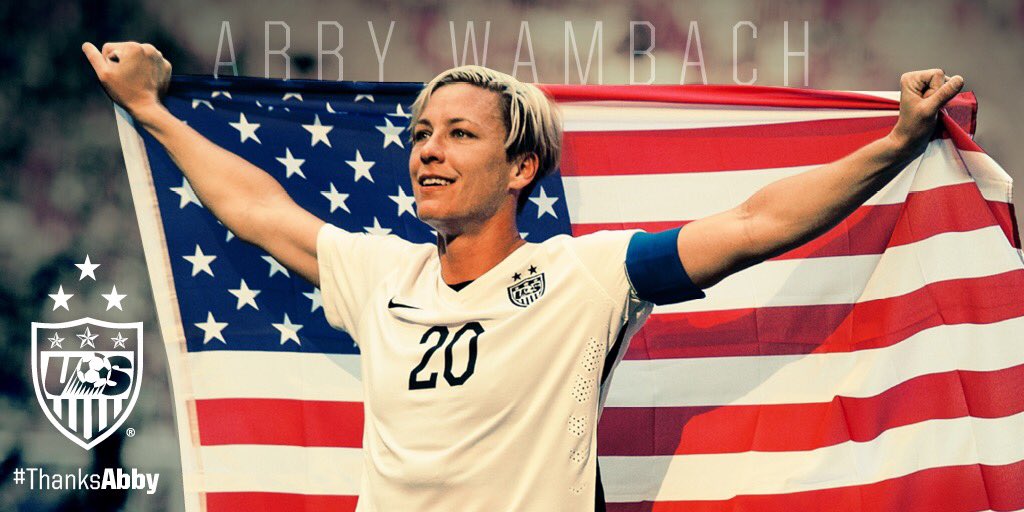 USWNT's tweet photo. #USWNT legend @AbbyWambach announces retirement at the end of 2015. Read more: https://t.co/mhdWDKqMwg https://t.co/ZGSfmyNZ2G