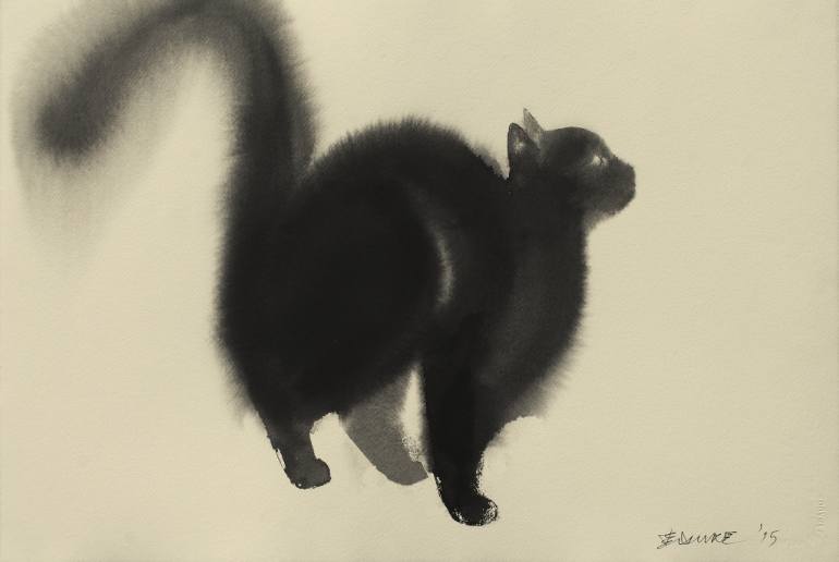 Everyone's favorite furry creature in honor of #BlackCatDay. More of Endre Penovác's work ow.ly/TUIMs