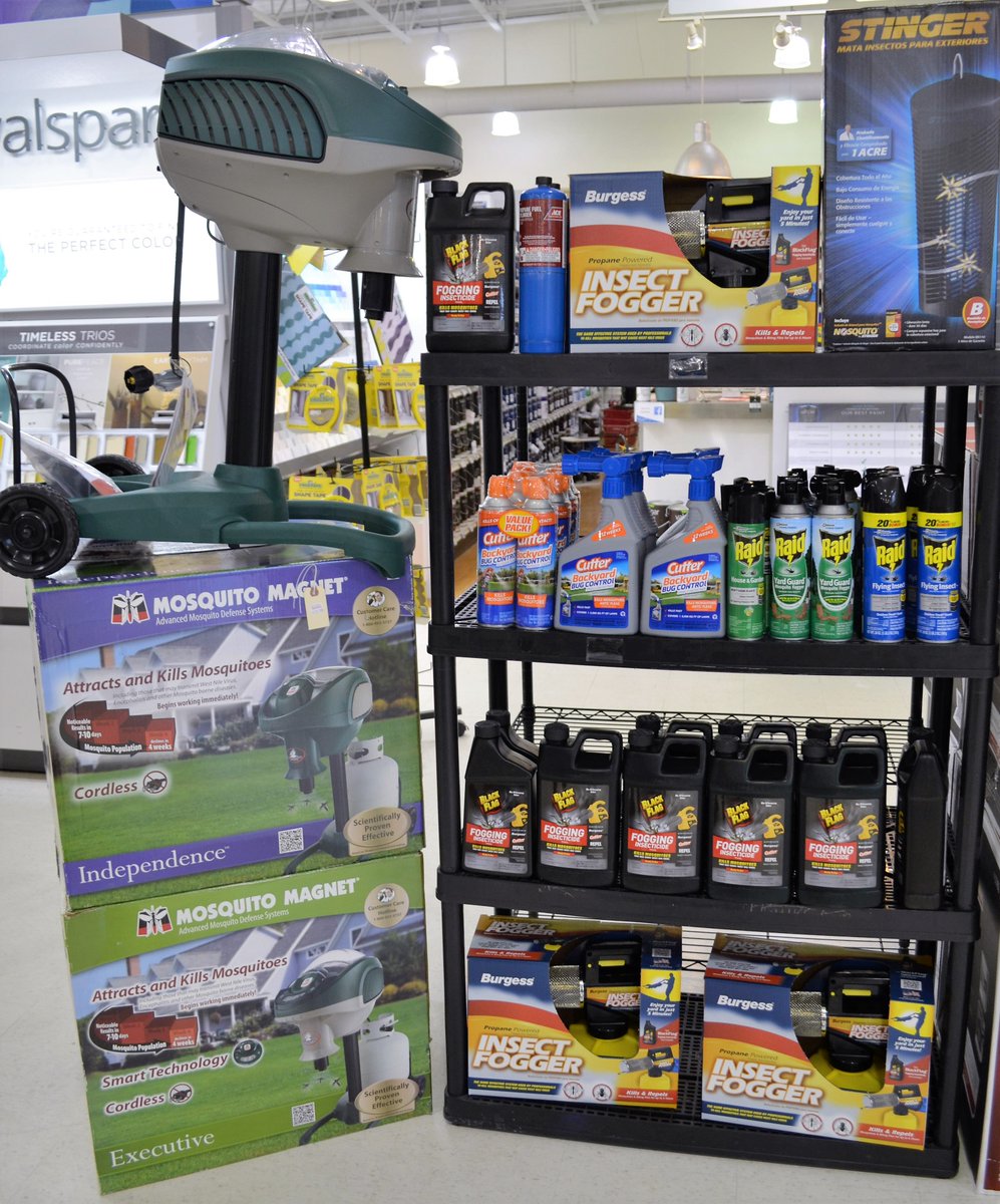 Take back your yard!

Mosquito foggers, refills, and sprays are back in stock.