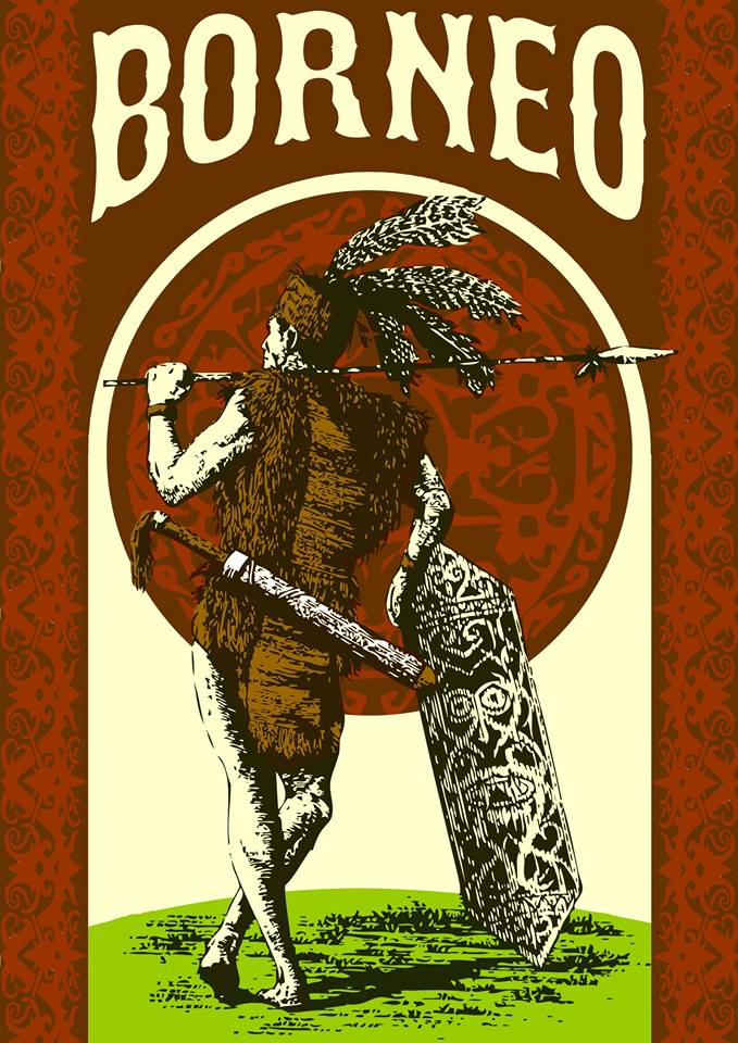 Borneo #dayak #kalimantan #artnouveau #indonesia #art #design #poster