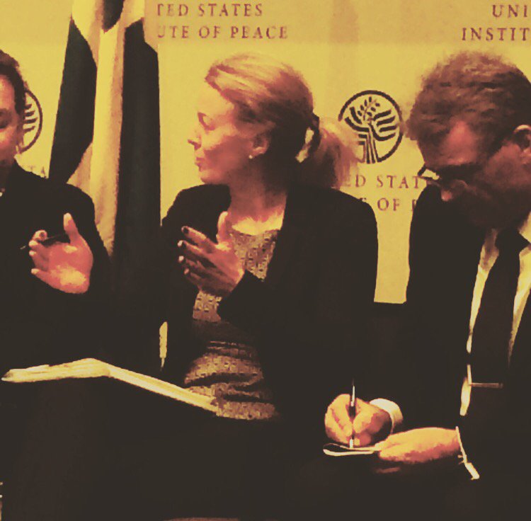 #Sweden's Gender adv. to Armed Forces, Capt. Anna Björsson, describe SWE approach to implementing 1325 #1325at15