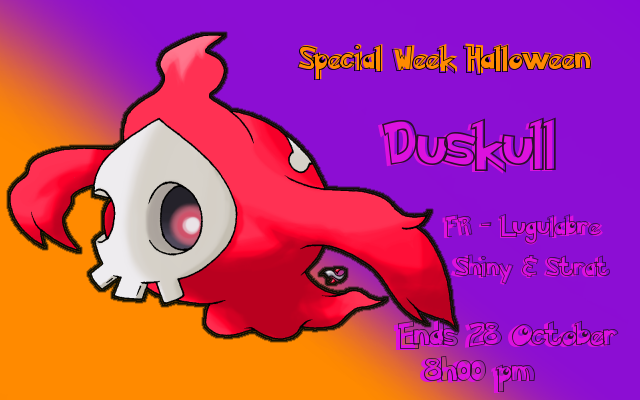 PokeWondertrade's tweet photo. Chance to win #Duskull (#Skélénox) Shiny &amp; Start !!! RT + Follow End 28 October 8h00 pm https://t.co/9twsBqQSYp