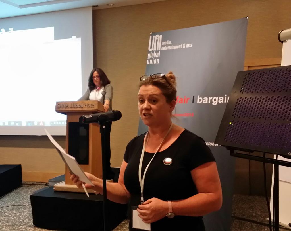 bectu's tweet photo. Super busy day at #unimei ended w/ equality session &amp; contribution from @Slicsav on equality developments in Wales. https://t.co/gfUhp0eTNr