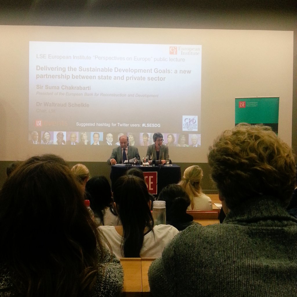 kotryna_bar's tweet photo. Suma Chakrabarti on the new partnership between the state and the private sector #LSESDG https://t.co/IkJn9IbVVq
