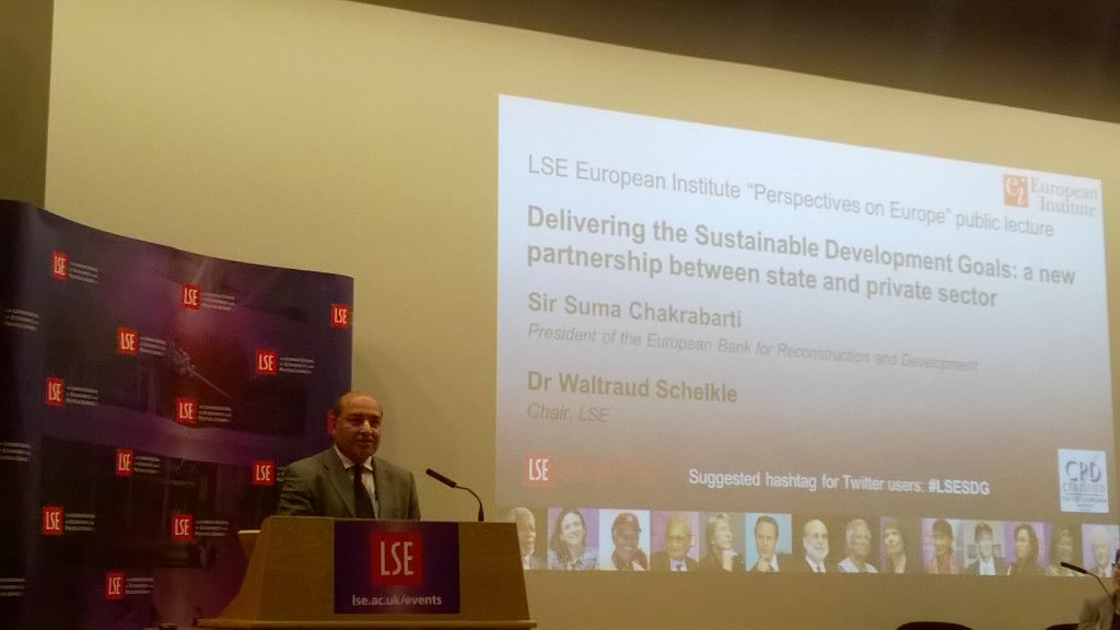 YasEdwards's tweet photo. Sir Sumi Chakrabarti on how the state and private sector can form a partnership to achieve the SDGs.  #LSESDG https://t.co/Bi0Lfou6Ra