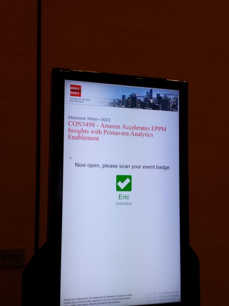 OracleEric's tweet photo. @OracleEPPM #primaveracloud #oow15 https://t.co/LoSRFSCIUm
