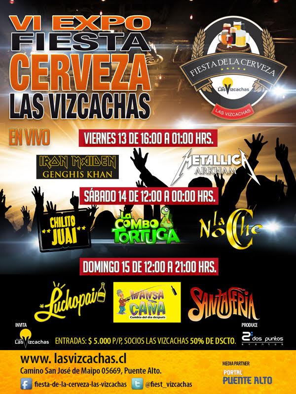 fiest_vizcachas's tweet photo. @GrupoLaNocheCL @Santaferia @chilitojuai @Lacombotortuga @ppuentealto @PublimetroChile @portalpirque @lun @latercera https://t.co/pMv6n1XeGl