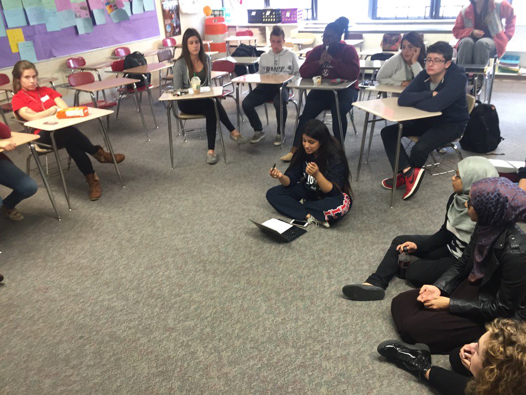 troySJP's tweet photo. District Fingers Crossed student meeting at IA to work on skits!  #SJProcks https://t.co/X12XwO8rDo