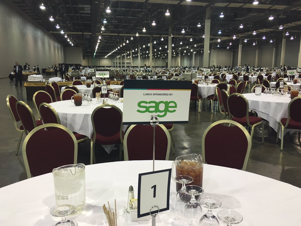 SageUSAmerica's tweet photo. *Squints* "Um, so you're at table 400 something?!" π³ #AndWeWalk #SagePayments #Money2020 https://t.co/3AD3UFCSxy