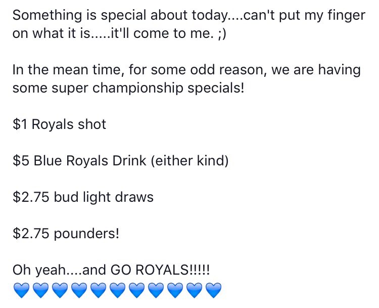 TheScoreboard23's tweet photo. Be Royal, be ready, we won't judge you if you drink a little heavy. 
💙💛💙💛💙💛💙 https://t.co/7wiRrwJC8i