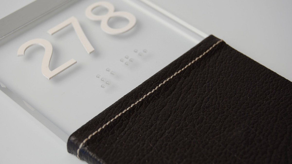 InteriorSigns's tweet image. ADA Signage Tip 1:  Use only sans serif typefaces for tactile (raised) characters. -“Signs and the ADA/ABA” S.Toji