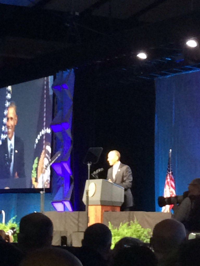 #PresidentObama discusses gun  law reform, criminal justice reform, race and law endowment resources at IACP Conf.