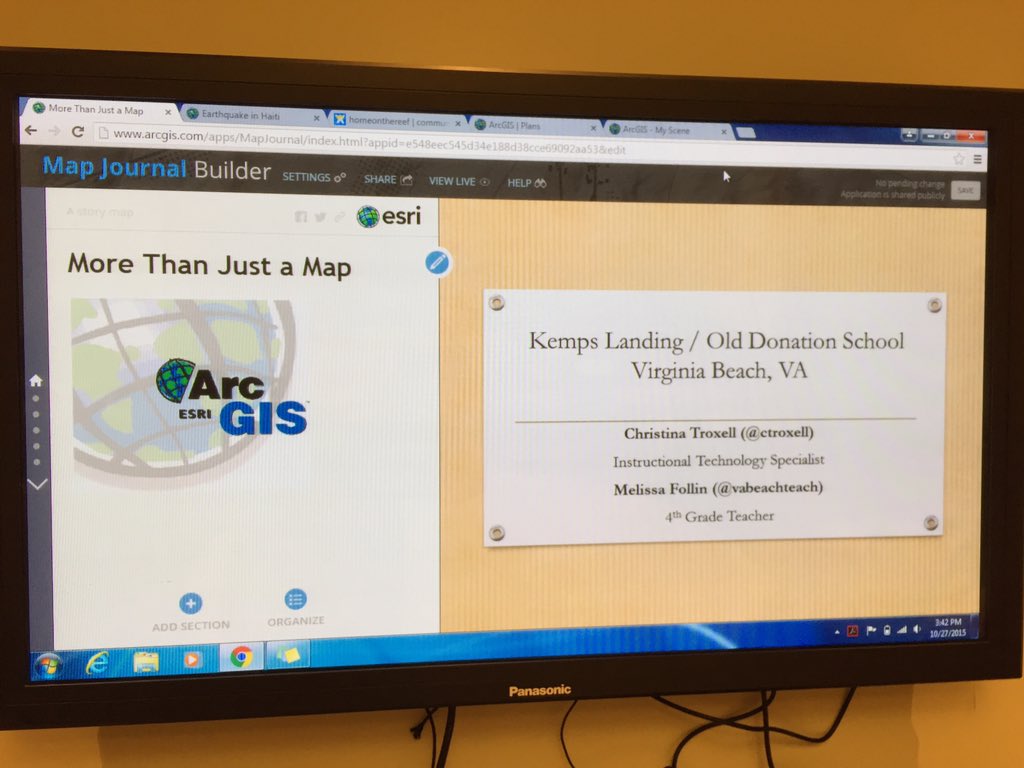 sb_hale's tweet image. Totally blown away! Can&apos;t wait to play with ArcGIS #VAGifted2015