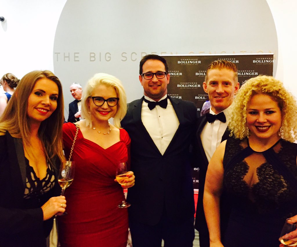 MrKeithMahon's tweet photo. Lots of fun with these guys before the movie #Bollinger007 #SPECTRE https://t.co/LRRJbSiodq