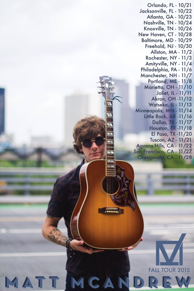 MattMcAndrew's tweet photo. Update!  11/3 show is now in Rochester NY, not Buffalo.  Thanks👋🐻
#MattTour ☑️🚍 https://t.co/40TNdJQ9sY