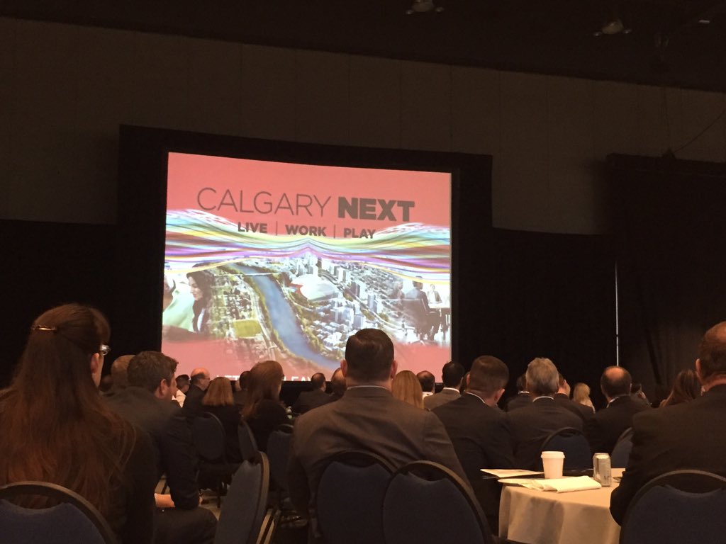 SecaraRoxana's tweet photo. Keynote presenter at #calgaryref Ken King talks about @CalgaryNext #live #work #play https://t.co/L9bwg5AVRl