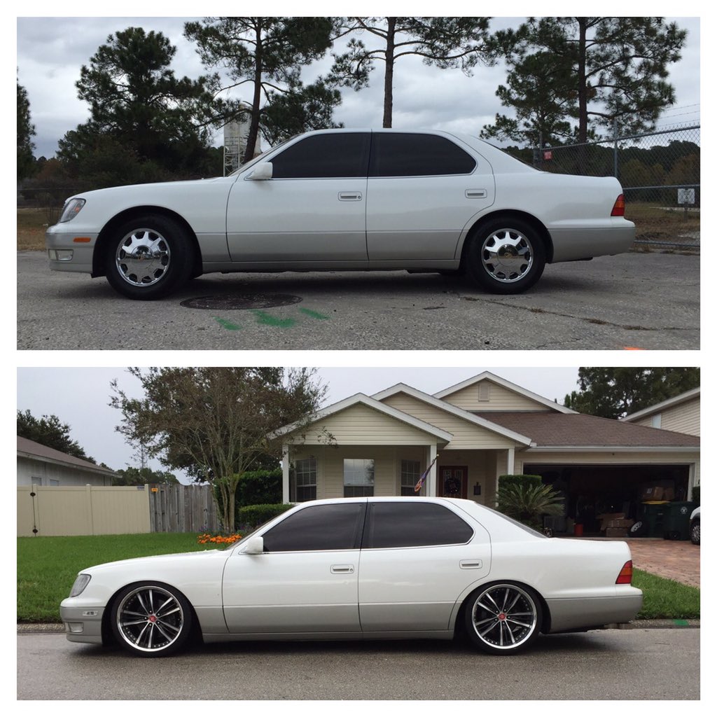 TreyNapoleon's tweet photo. Day 1 vs today, one year later. @Lexus #Lowriders #waldwheels #viplife #Lexus life https://t.co/0PBhsy5Wnz
