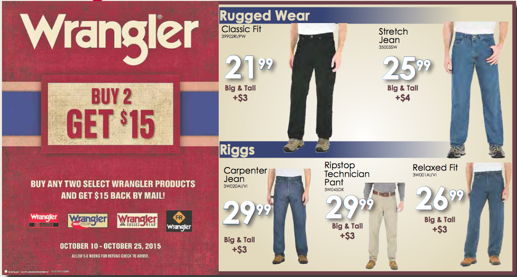 ruralkingsupply's tweet photo. Wrangler deals @WranglerJeans #dealstoogood #newjeans #ruggedwear https://t.co/maqlZOLKw0
