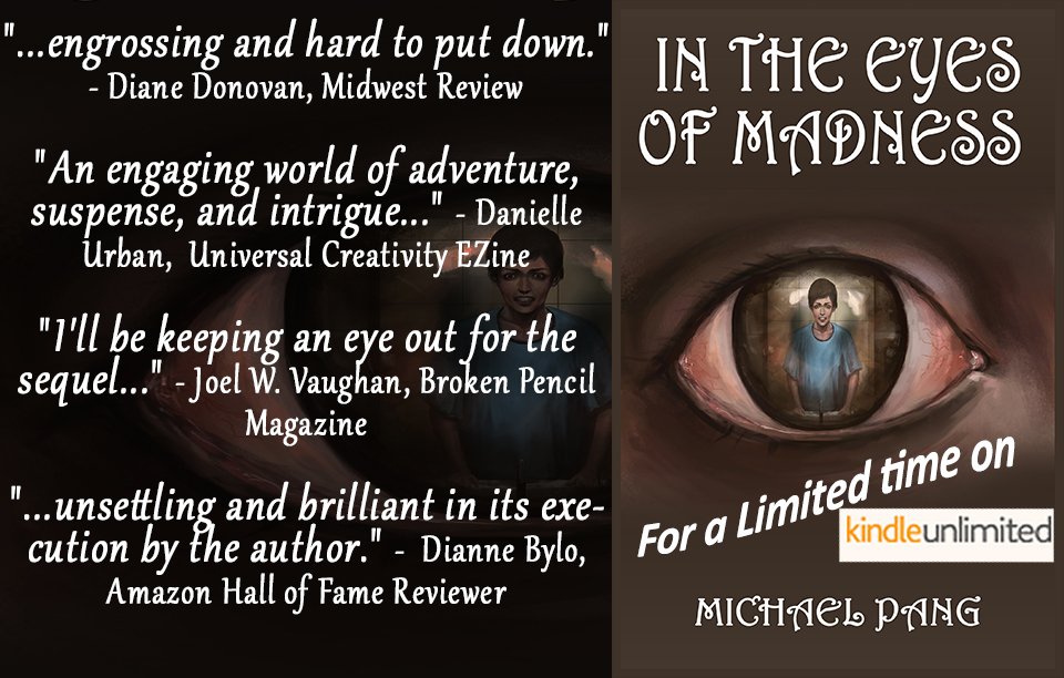 michaelkcpang's tweet photo. #RT IN THE EYES OF MADNESS #kindleunlimited #BookBoost #IARTG #BYNR #ASMSG #MustRead #ebook https://t.co/65Qzj4UUbj https://t.co/EUZu73kIoD