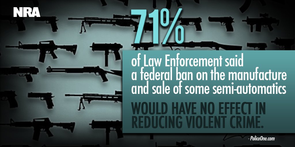 NRA's tweet photo. Law enforcement agrees: There are better solutions for reducing violent crime! #2A #IACP2015 https://t.co/qXMCXJ2IZ4