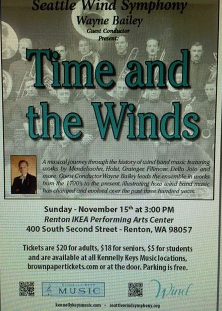 SeattleWindSym's tweet photo. Come join us!@SeattleWindSym concert at IKEA Renton Performing Arts Center November 15, 2015 at 3:00 @BPTickets https://t.co/fzuYMTed6O