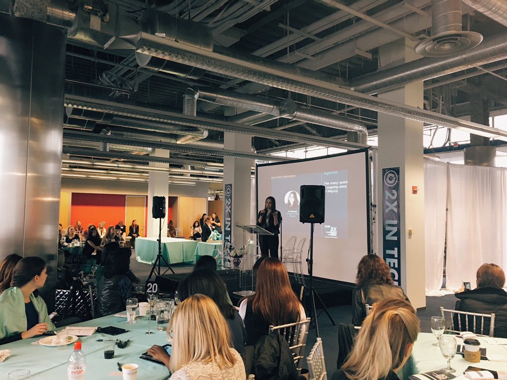 pboyce's tweet photo. The crazy, quick &amp; ongoing story of @wayup! Amazing journey of @gcvp portfolio founder @lizwessel #2xintech https://t.co/RfkBVbccq5