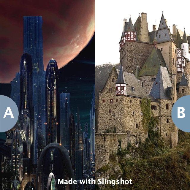 Slingshot_App's tweet photo. Live in a futuristic world or in a Medieval world? https://t.co/hMgOmmq6EJ https://t.co/n47pvmTt5h