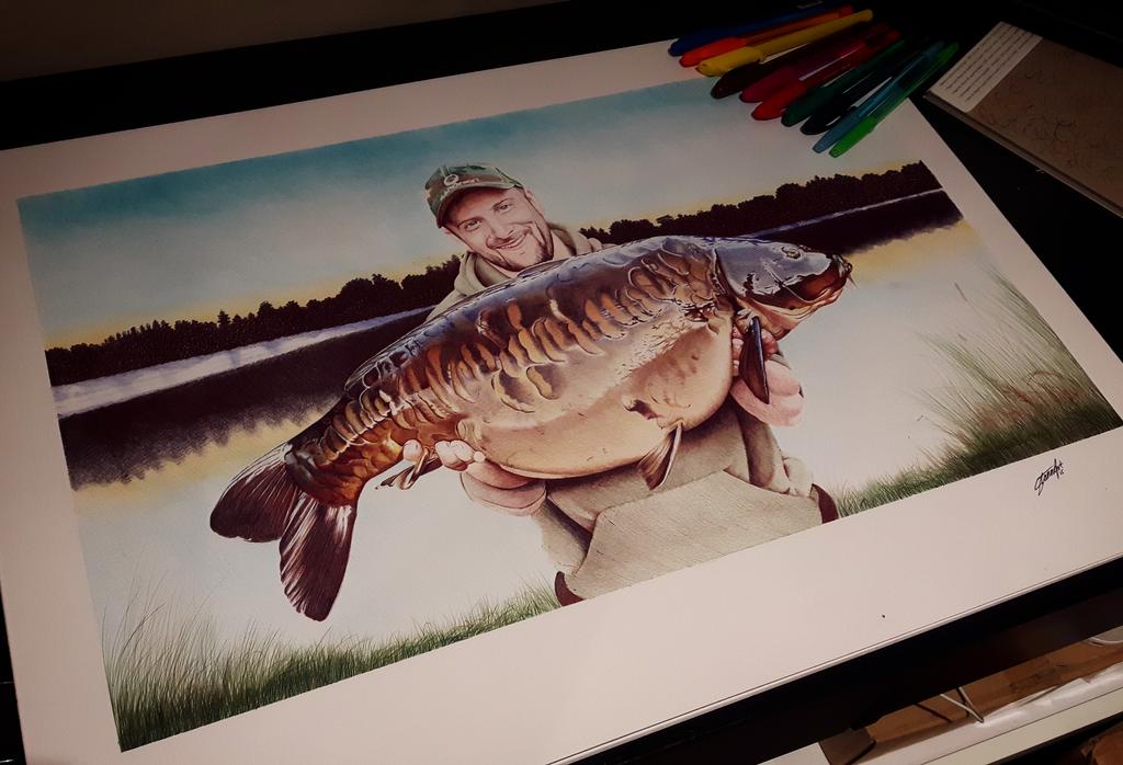 Well that was a long process but it's finally finished!! All drawn in a variety of colour biro's on A2. #art #ink