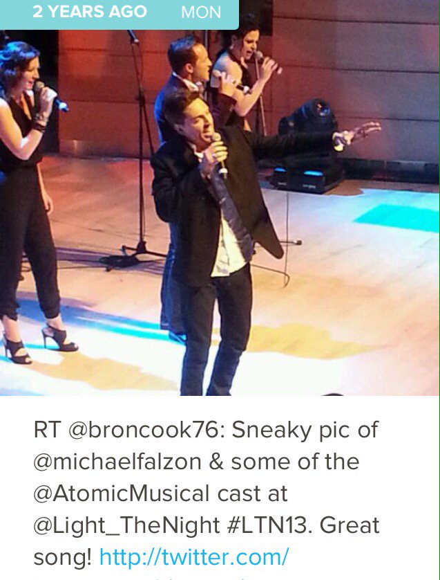 MFfans's tweet photo. Great photo by @broncook76 taken 2 years ago at @Light_TheNight #Atomicmusical https://t.co/AVcZ2UcXKC