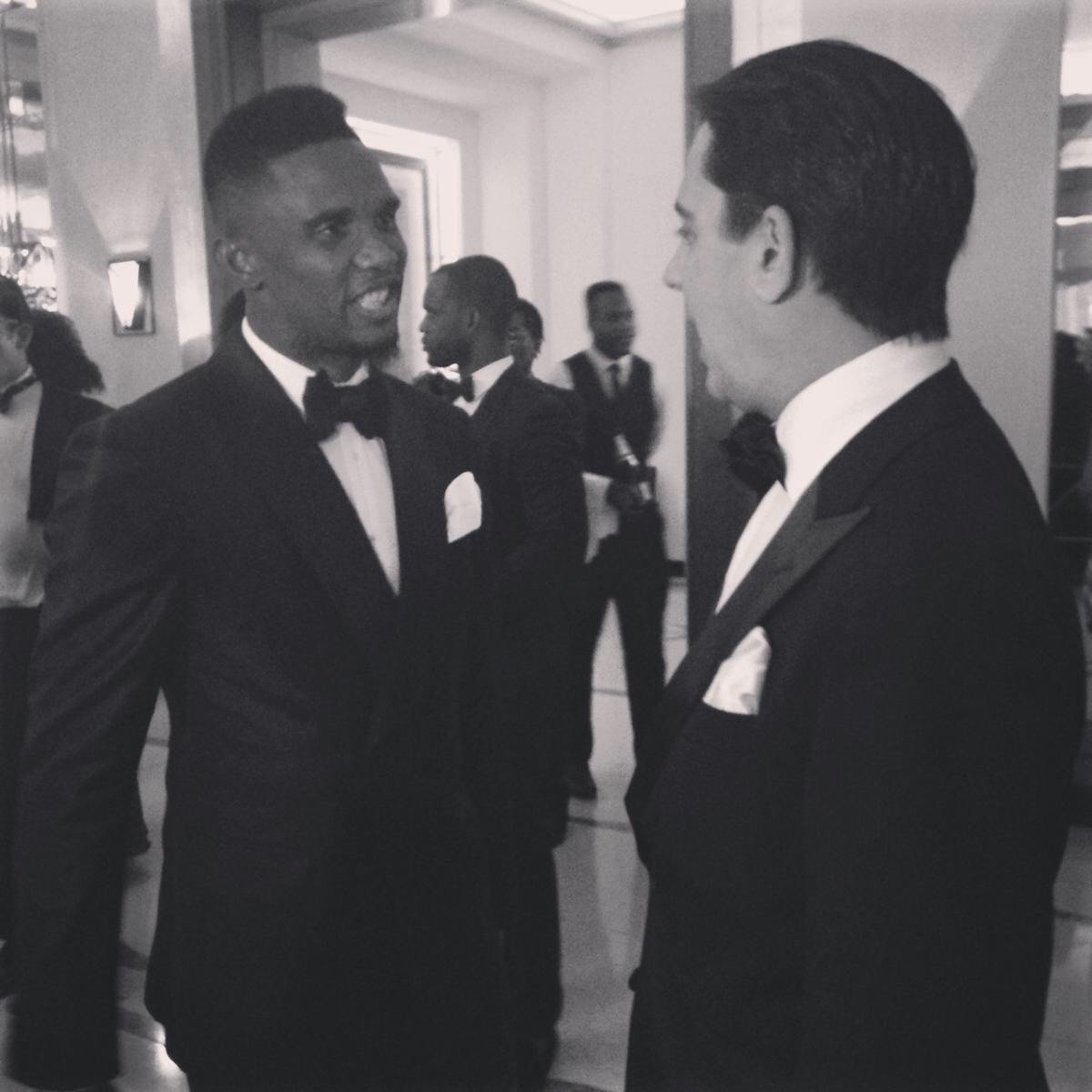 UNHCRUK's tweet photo. Amazing support from @SamuelEtoo_News for @UNHCRUK raising money for refugees in Cameroon #YWBFC https://t.co/Bp3uzMH7jJ