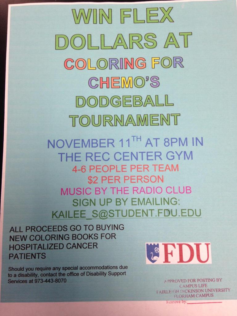 FDUColoring's tweet photo. November 11th, 8-10pm at the rec center! Email kailee_s@student.fdu.edu to enter your team! https://t.co/M8eriKCn6o