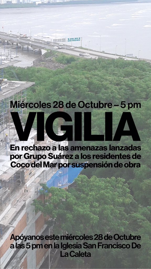 BachiSousa's tweet photo. Los residentes de #CocoDelMar te invitamos a una vigilia por el respeto a nuestro barrio y calidad de #vida. Ven. https://t.co/bLbzJOUwEY