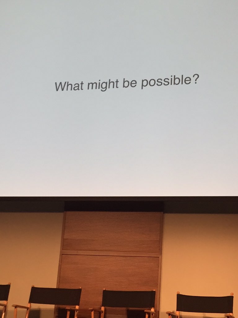 gcherkowski's tweet photo. Let's dream together: What's possible in education? @lanemerrifield #CDNEdTech15 @learningstem @MindShareLearn #tech https://t.co/ZnSWnkLhHZ