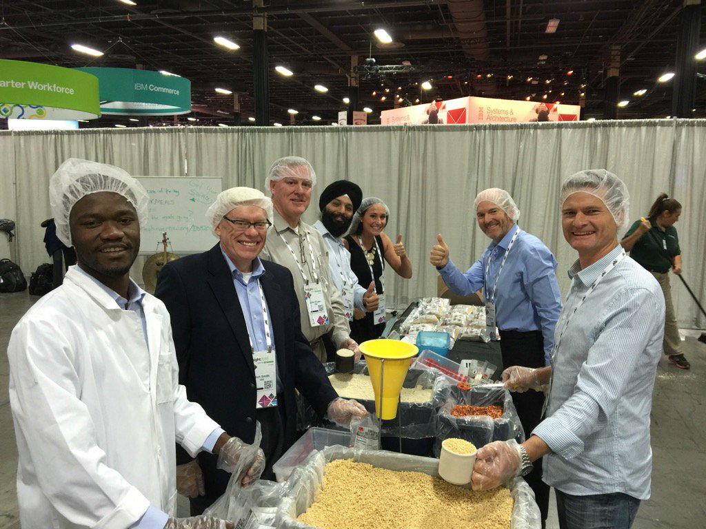 Helping to prepare
nutritious meals for hungry kids all over the world #ibminsight