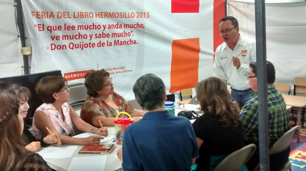 imcahermosillo's tweet photo. Bienvenidos al Club Literario de la BPM Jaime Arellano en el stand de IMCATUR dentro de la @FDLHermosillo. https://t.co/rCbSzbcTif
