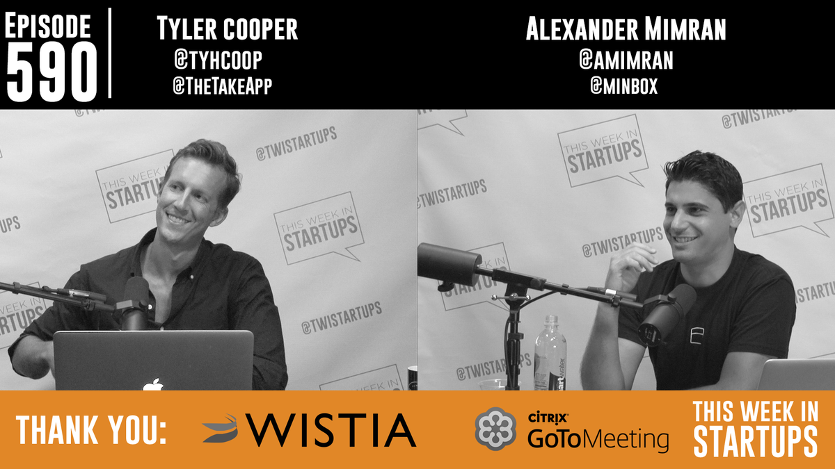 .<a href="/jason/">@jason</a> w/@TyHCoop <a href="/TheTakeApp/">TheTake</a> &amp; <a href="/amimran/">Zander</a> <a href="/Minbox/">Minbox</a>: <a href="/LAUNCH/">LAUNCH</a> fest alums crushing their markets launch.wistia.com/medias/2m4b74i…