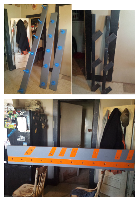 TheNinjaCabin's tweet photo. Peg board and Ring Toss painted and Salmon Ladder welded. #ANW8 here we come :-D #dreams https://t.co/VDi93GuAU1