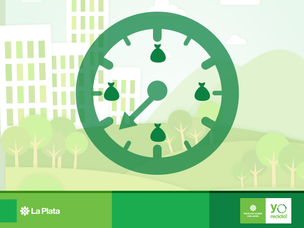 YoRecicloMLP's tweet photo. Recordá sacar la basura de lunes a sábados antes de las 08:00hs.
¡Sigamos haciendo de La Plata #UnaCiudadMásVerde! https://t.co/CxvKAa0qJS
