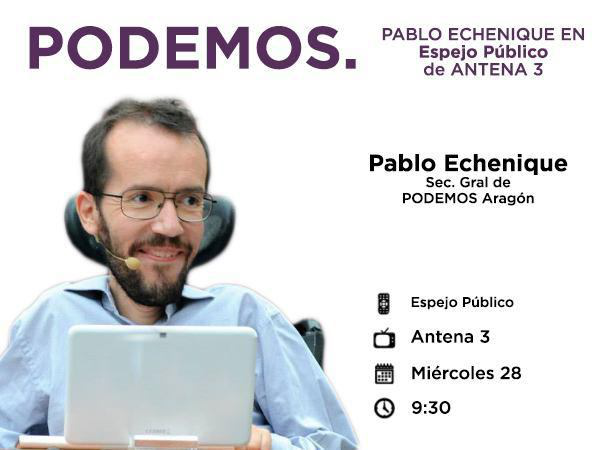 Mañana 28/10 a las 09:30h  <a href="/pnique/">SíSePuede 🔻</a> en <a href="/EspejoPublico/">Espejo Público</a> <a href="/antena3com/">Antena 3</a> ¡¡No te lo pierdas!! ¡¡Sera muy interesante!!