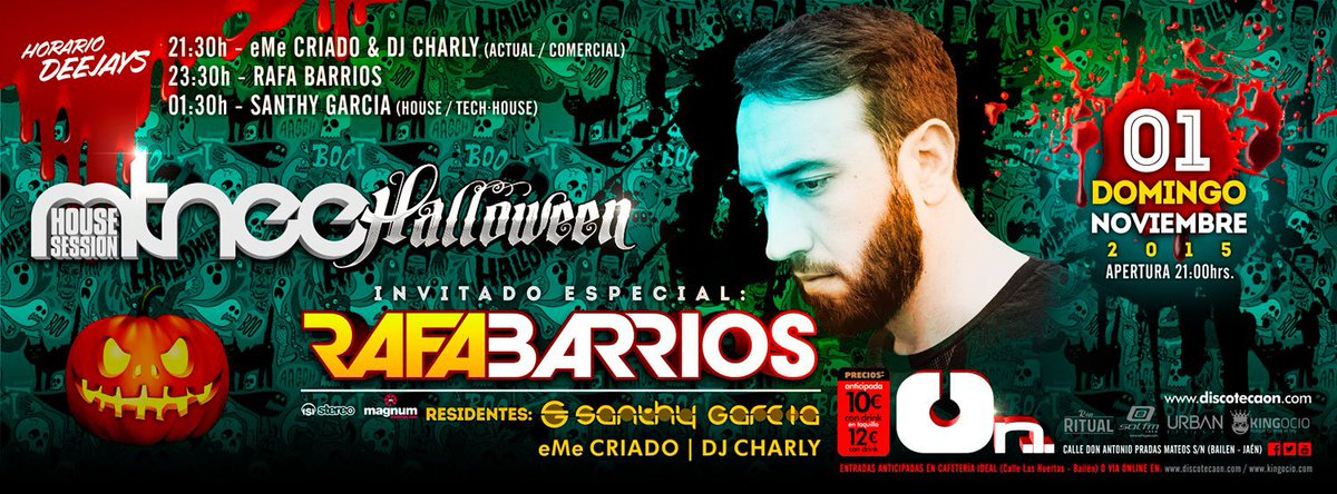 DiscotecaOn's tweet photo. Síguenos, RT y consigue una entrada doble para la Mtnee de Halloween. https://t.co/kWhpXLhpdT