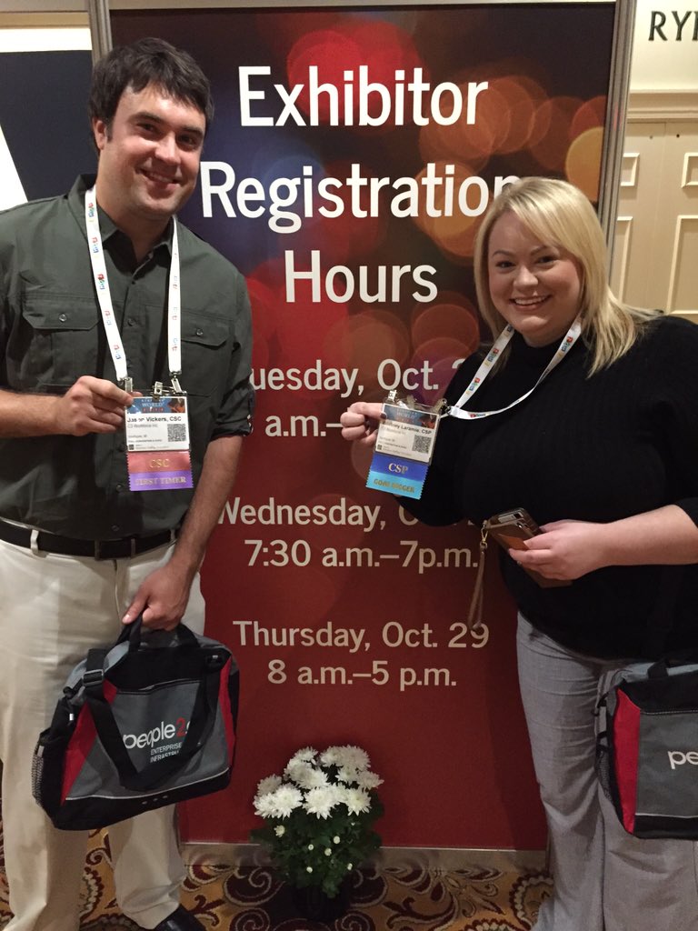 C3Workforce's tweet photo. @whitneylaramie &amp; @jayvick187 arrived at #StaffingWorld Nashville! https://t.co/CYnG1YmwuL