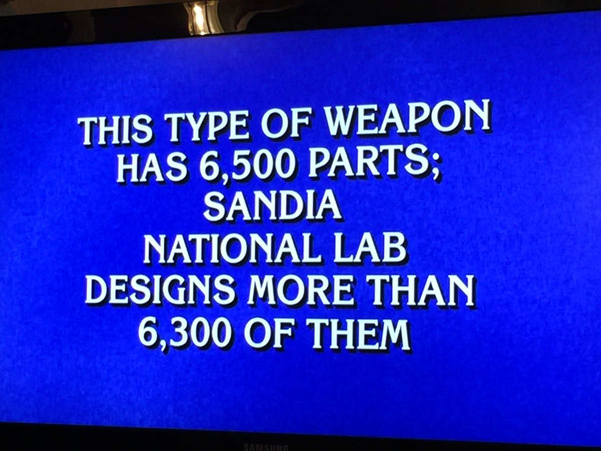 Did you spot Sandia Labs on #Jeopardy last night? How well do you know your #NationalLabs? bit.ly/1k7Nfl7