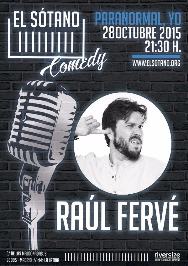 butaca_par's tweet photo. Buenas noches, mañana haremos un nuevo #sorteo para ver en #ElSótanoComedy a @RaulFerve, estad atentos. #LaLatina https://t.co/5W6yccC97o