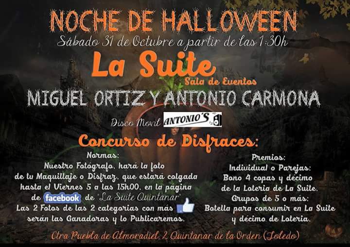 suiteloungebar's tweet photo. ¿Preparados para lo noche de Hallowen? ¡Ven a disfrutar con nosotros y disfrázate!¡Habrá premios individual o grupo! https://t.co/qLG4NvQFkt