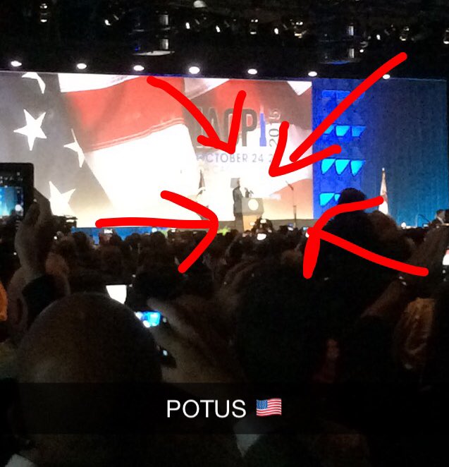 kelsiefraser's tweet photo. My first @periscopeco broadcast was a speech by #POTUS #howdoitopthat #IACP2015 https://t.co/hRTu7y0iVG