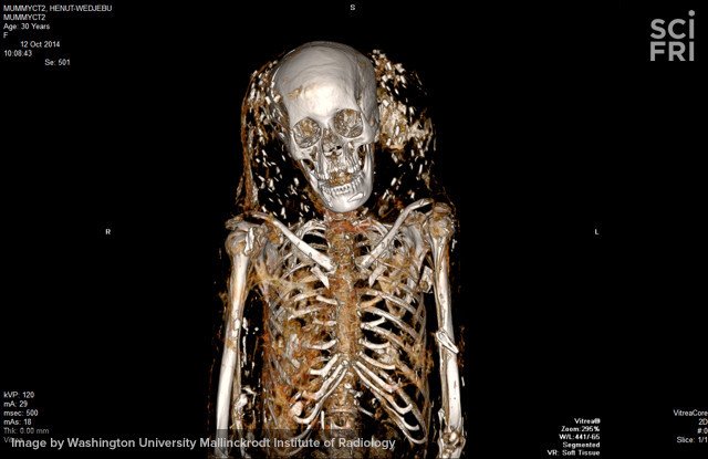 This is what you see when you give a mummy a CT scan. scifri.me/g2 #spookyscience