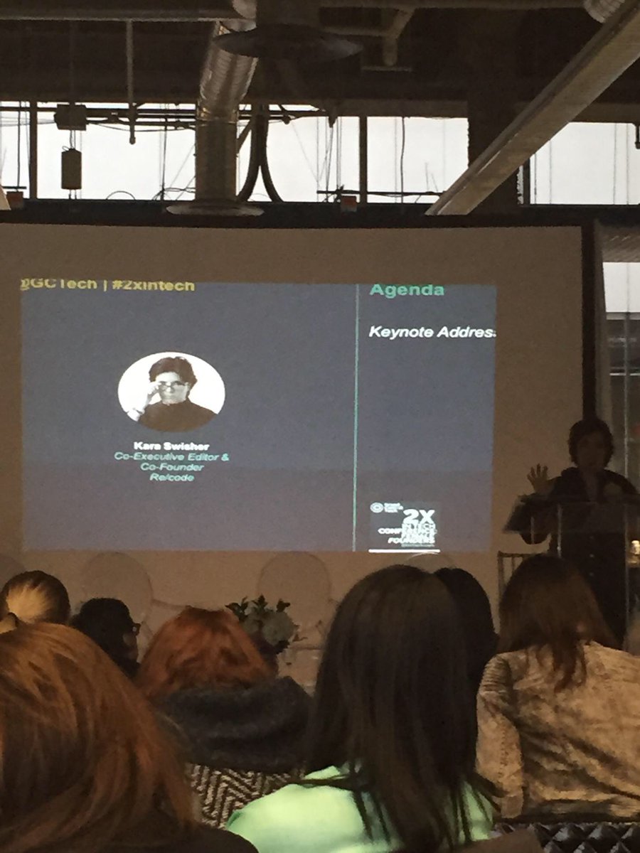 2XinTech's tweet photo. @karaswisher says b confident, b bold, b unapologetic, b realistic and most importantly b hopeful.  #womenintech https://t.co/liXuJTLa3o