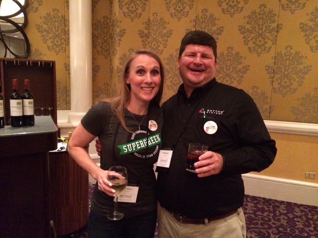 mrsallybrown's tweet photo. Celebrating a successful first day @RhythmSystems #BEC15 https://t.co/nNtds3GOKZ