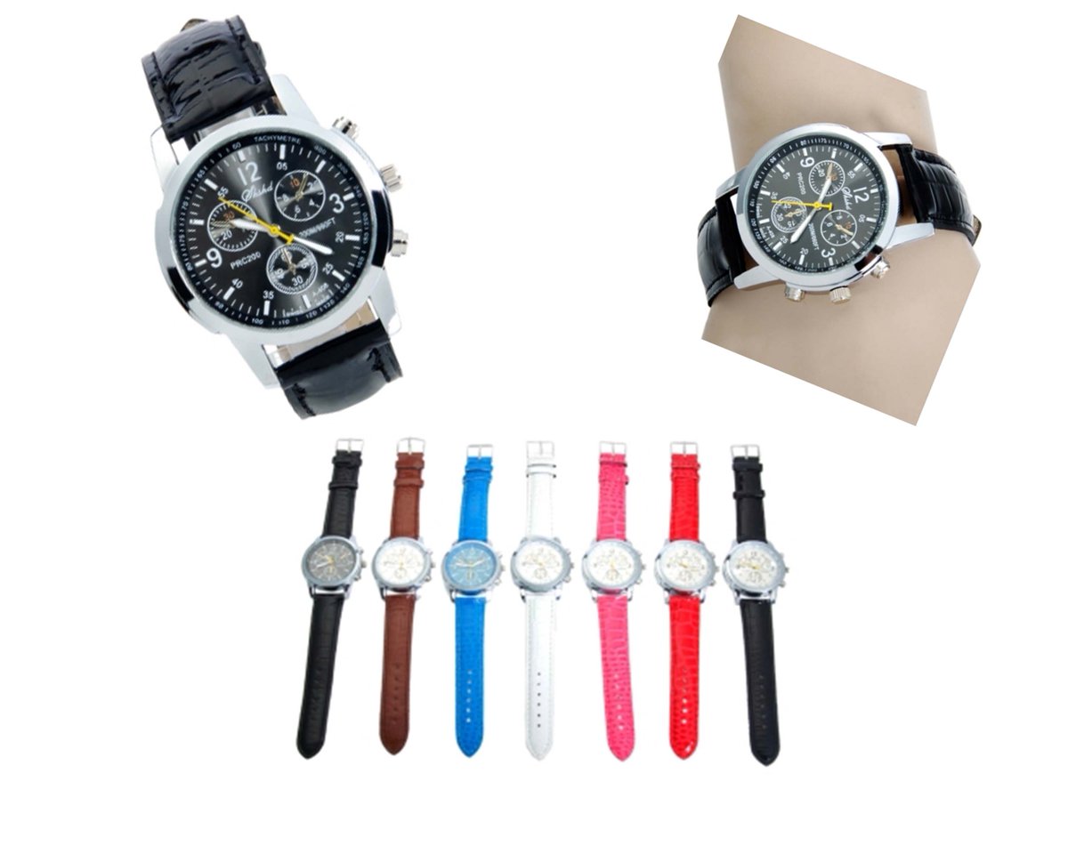 AlimaTecnomoda's tweet photo. Moda hombres, Dial cuero banda cuarzo Multi-movimiento muñeca reloj colores.
por 12€! c/u (Gastos de envio GRATIS!) https://t.co/8gDY2RSBbZ