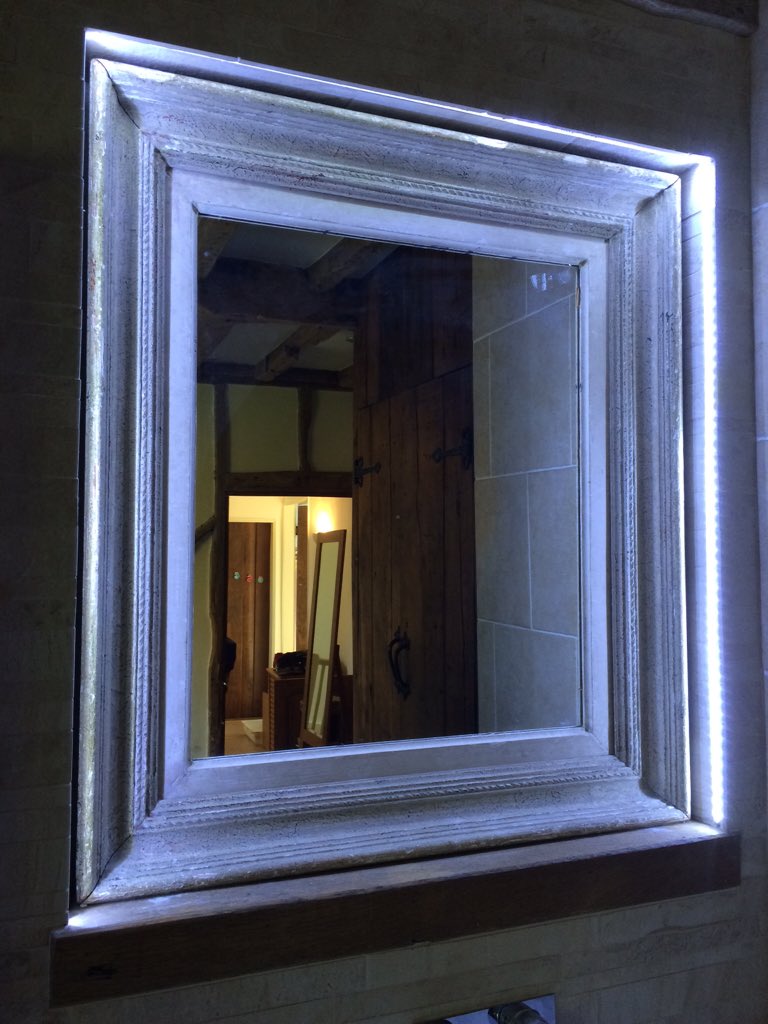 scselectricaluk's tweet photo. Hidden LED illuminated mirror. Great way to finish off your bathroom. https://t.co/D1TtxK80Xl